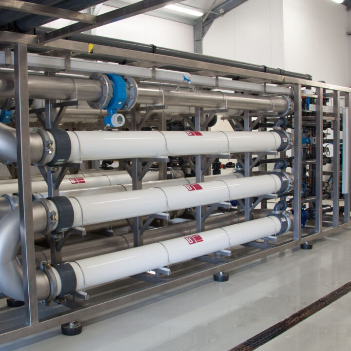 typical cross-flow ultrafiltration system designed for leachate water treatment